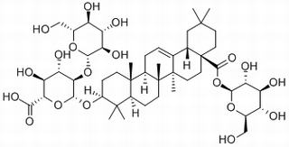 1-O-[(5xi,9xi,18alpha)-3-{[2-O-(beta-D-glucopyranosyl)-beta-D-glucopyranuronosyl]oxy}-28-oxoolean-12-en-28-yl]-beta-D-glucopyranose