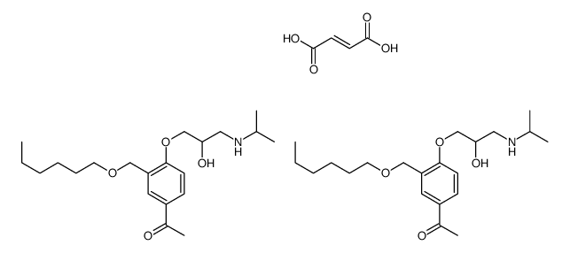 (E)-but-2-enedioic acid,1-[3-(hexoxymethyl)-4-[2-hydroxy-3-(propan-2-ylamino)propoxy]phenyl]ethanone
