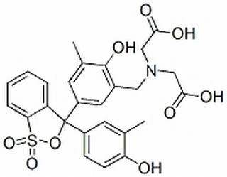 Glycine,N-(carboxymethyl)-N-[[2-hydroxy-5-[3-(4-hydroxy-3-methylphenyl)-1,1-dioxido-3H-2,1-benzoxathiol-3-yl]-3-methylphenyl]methyl]-