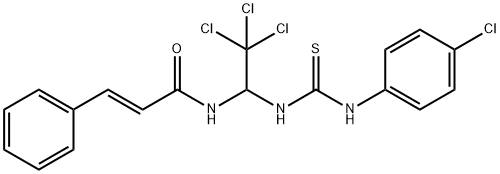 (E)-1-(4-chlorophenyl)-3-(1,1,1-trichloro-4-oxo-6-phenylhex-5-en-2-yl)thiourea