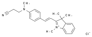 2-[(E)-2-{4-[(2-cyanoethyl)(methyl)amino]phenyl}ethenyl]-1,3,3-trimethyl-3H-indolium chloride
