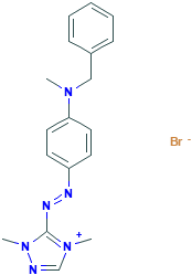 5-((4-(苄基(甲基)氨基)苯基)偶氮)-1,4-二甲基-4H-1,2,4-三唑-1-鎓溴化物