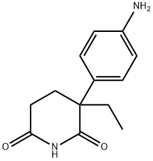 2-(p-Aminophenyl)-2-ethylglutarimide2,6-piperidinedione, 3-(4-aminophenyl)-3-ethyl-