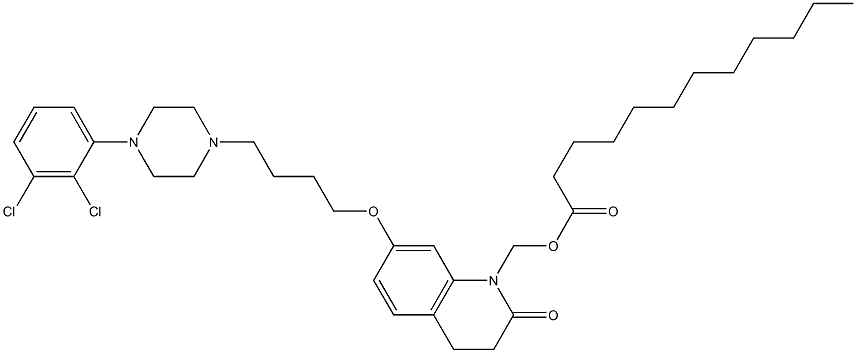 Dodecanoic acid [7-[4-[4-(2,3-dichlorophenyl)-1-piperazinyl]butoxy]-3,4-dihydro-2-oxo-1(2H)-quinolinyl]methyl ester