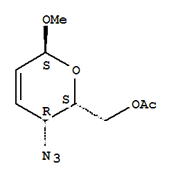 a-D-threo-Hex-2-enopyranoside,methyl 4-azido-2,3,4-trideoxy-, 6-acetate