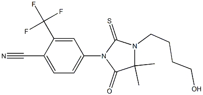 4-[2-硫代-3-(4-羟丁基)-4,4-二甲基-5-氧代咪唑烷-1-基]-2-三氟甲基苯腈