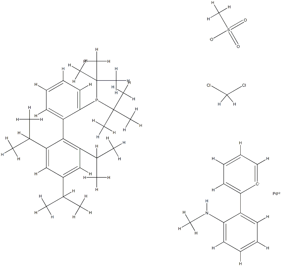 甲烷磺酸(2-二-叔丁基膦-2',4',6'-三异丙基联苯)(2'-甲胺基-1,1'-联苯-2-基)钯(II),T-BUTYLXPHOS PD G4