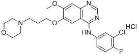 N-(3-chloro-4-fluorophenyl)-7-methoxy-6-(3-morpholin-4-ylpropoxy)quinazolin-4-amine hydrochloride