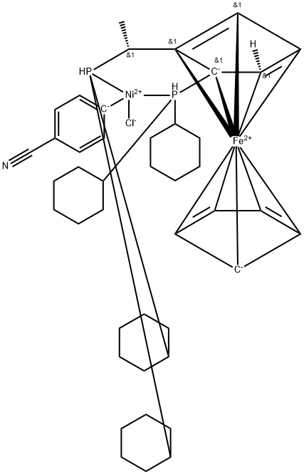 氯(4-氰基苯基)[(R)-1-[(S)-2-(二环己基膦基)二茂铁基]乙基二环己基膦]镍(II)