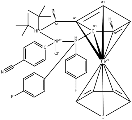 Chloro(4-cyanophenyl)[(R)-1-[(S)-2-[bis(4-fluorophenyl]phosphino]ferrocenyl]ethyldi-tert-butylphosphine]nickel(II)
