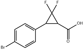3-(4-bromophenyl)-2,2-difluorocyclopropane-1-carboxylic acid