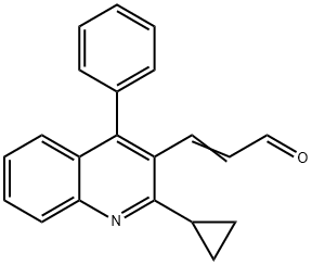 (E)-3-[2-环丙基-4-(4-苯基)-3-喹啉基]-2-丙烯醛
