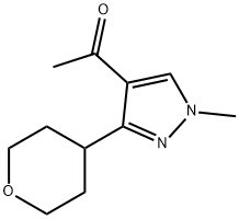 1-[1-methyl-3-(oxan-4-yl)-1H-pyrazol-4-yl]ethan-1-one