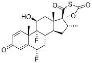 (6α,11β,16α,17α)-6,9-Difluoro-11-hydroxy-16-Methyl-spiro[androsta-1,4-diene-17,5'-[1,3]oxathiolane]-2',3,4'-trione