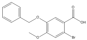 2-溴-4-甲氧基-5-(苄基丁氧基)苯甲 酸