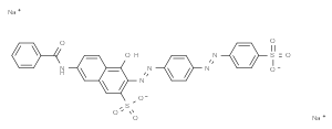 disodium 4-hydroxy-7-[(phenylcarbonyl)amino]-3-[(E)-{4-[(E)-(4-sulfonatophenyl)diazenyl]phenyl}diazenyl]naphthalene-2-sulfonate