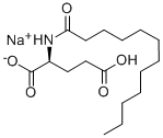 L-Glutamic acid, N-(1-oxododecyl)-, monosodium salt