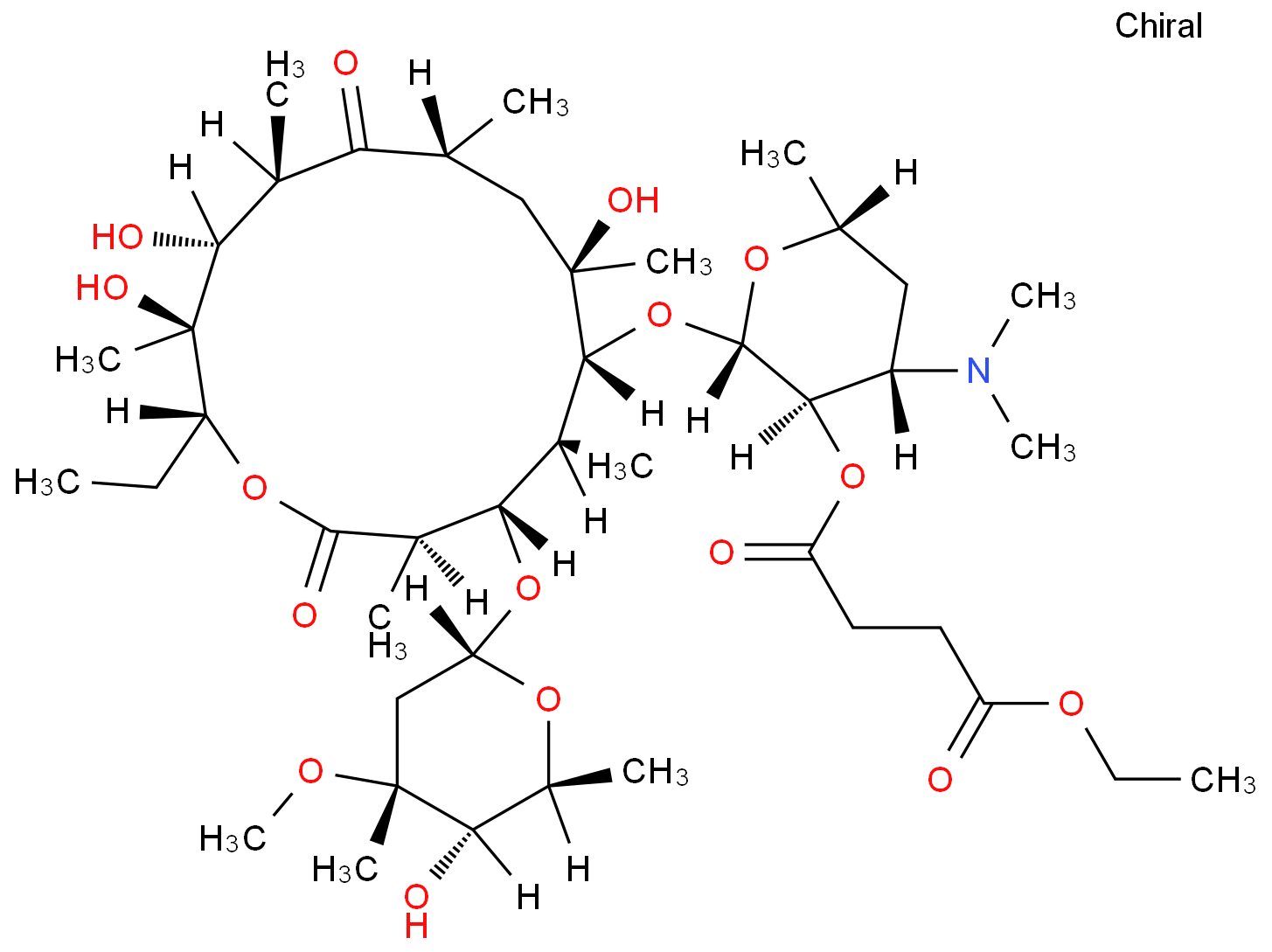 红霉素,2'-(乙基丁二酸酯)