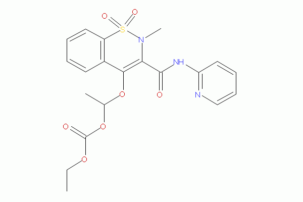 Carbonic acid, ethyl 1-[[2-methyl-1,1-dioxido-3-[(2-pyridinylamino)carbonyl]-2H-1,2-benzothiazin-4-yl]oxy]ethyl ester