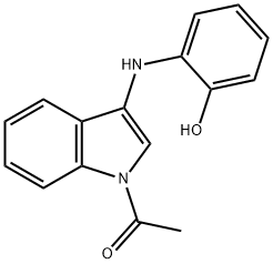 1-(3-((2-羟苯基)氨基)-1H-吲哚-1-基)乙-1-酮