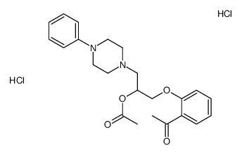 [1-(2-acetylphenoxy)-3-(4-phenylpiperazin-1-yl)propan-2-yl] acetate,dihydrochloride