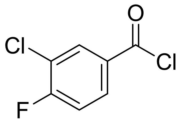 Benzoyl chloride, 3-chloro-4-fluoro- (9CI)