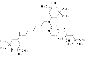 1,6-Hexanediamine, N,N-bis(2,2,6,6-tetramethyl-4-piperidinyl)-, polymer with 2,4,6-trichloro-1,3,5-triazine, reaction products with 2,4,4-trimethyl-2-pentanamine
