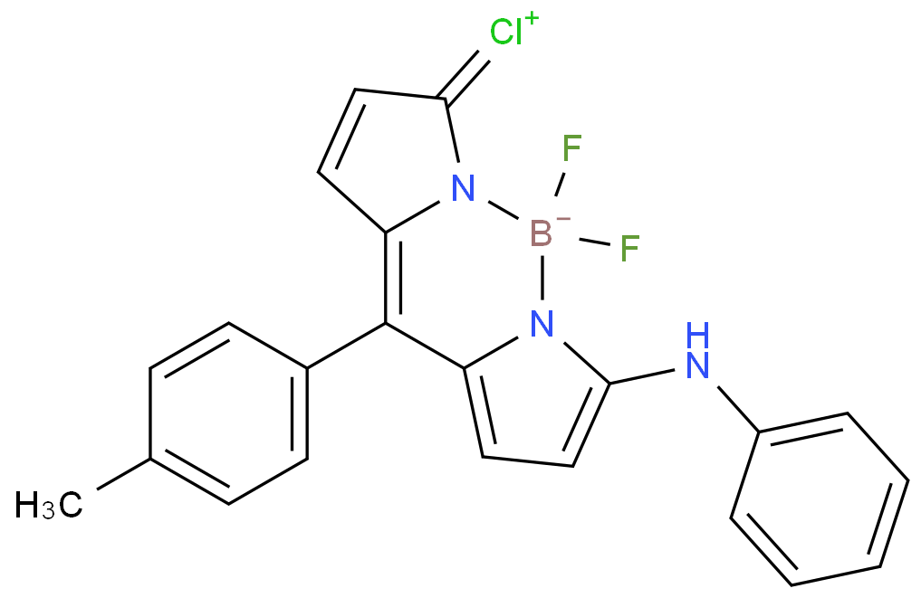 5-chloro-3-phenylamino-8-(4-tolyl)-4,4-difluoro-4-bora-3a,4a-diaza-s-indacene|3-(aniline-1H)-5-chloro-(4,4-difluoro-4-bora-3a,4a-diaza-s-indacene)|3-(aniline-1H)-5