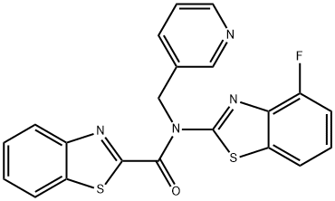 2-Benzothiazolecarboxamide, N-(4-fluoro-2-benzothiazolyl)-N-(3-pyridinylmethyl)-