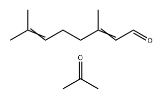 2,6-Octadienal, 3,7-dimethyl-, reaction products with acetone, cyclized, by-products from, distn. lights