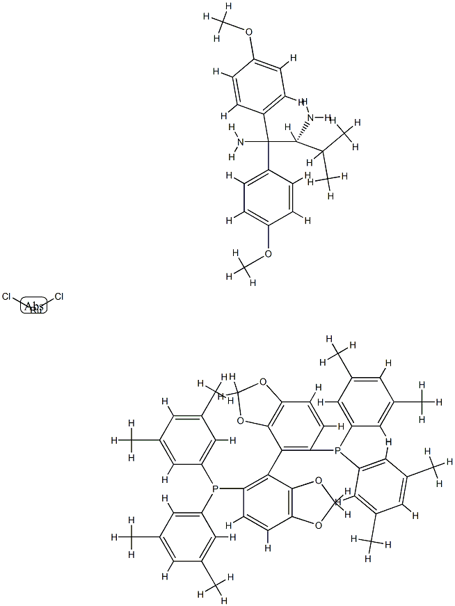 二氯{(R)-(+)-5,5'-双[二(3,5-甲氧基)膦]-4,4'-双-1,3-苯并二氧唑}[(2R)-(-)-1,1-双(4-甲氧基苯基)-3-甲基-1,2-丁二胺]钌(II)