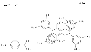 氯[(R)-(+)-2,2'-双(二-(3,5-二甲苯基)膦基)-1,1'-联萘](P-伞花素)氯化钌(II)