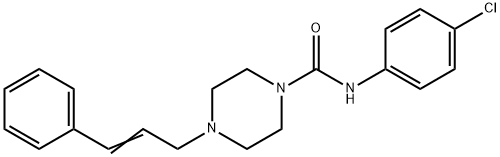 N-(4-CHLOROPHENYL)(4-(3-PHENYLPROP-2-ENYL)PIPERAZINYL)FORMAMIDE