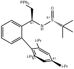 [S(R)]-N-[(1S)-1-(2',4',6'-三异丙基)-(1,1'-联苯)-2-(二苯基膦)乙基]-2-叔丁基亚磺酰胺