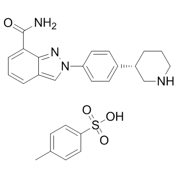 (3S)-3-[4-[7-(Aminocarbonyl)-2H-indazol-2-yl]phenyl]piperidine tosylate