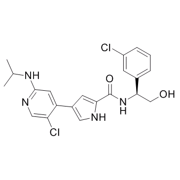 4-[5-Chloro-2-[(1-methylethyl)amino]-4-pyridinyl]-N-[(1S)-1-(3-chlorophenyl)-2-hydroxyethyl]-1H-pyrrole-2-carboxamide