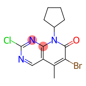 Pyrido[2,3-d]pyriMidin-7(8H)-one, 6-broMo-2-chloro-8-cyclopentyl-5-Methyl-