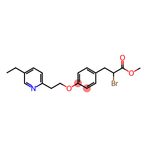 甲基-2-溴-3-[4-[2-(5-乙基-2-吡啶基)乙氧基]苄基]丙酸盐