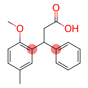 Benzenepropanoic acid, 2-methoxy-5-methyl-beta-phenyl-
