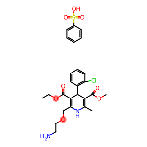 3-乙基-5-甲基-2-(2-氨基乙氧甲基)-4-(2-氯苯基)-1,4-二氢-6-甲基-3,5-吡啶二羧酸酯苯磺酸盐