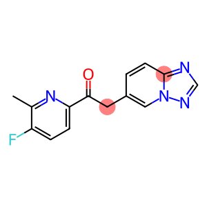 1-(5-氟-6-甲基-2-吡啶基)-2-[1,2,4]三唑[1,5-a]吡啶基-6-基-乙酮