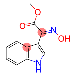 1H-Indole-3-acetic acid, α-(hydroxyimino)-, methyl ester