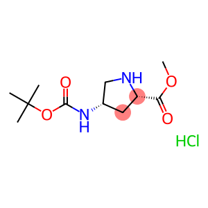 (2S,4S)-rel-Methyl 4-((tert-butoxycarbonyl)amino)pyrrolidine-2-carboxylate hydrochloride