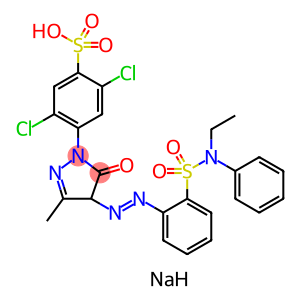 Benzenesulfonic acid, 2,5-dichloro-4-(4-((2-((ethylphenylamino)sulfonyl)phenyl)azo)-4,5-dihydro-3-methyl-5-oxo-1H-pyrazol-1-yl)-, sodium salt