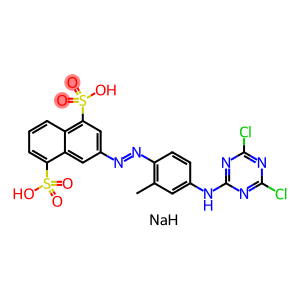 disodium 3-[(E)-{4-[(4,6-dichloro-1,3,5-triazin-2-yl)amino]-2-methylphenyl}diazenyl]naphthalene-1,5-disulfonate