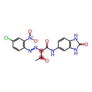 2-(4-chloro-2-nitro-phenyl)azo-3-oxo-N-(2-oxo-1,3-dihydrobenzimidazol-5-yl)butanamide