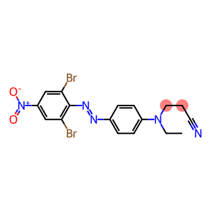 3-[{4-[(E)-(2,6-dibromo-4-nitrophenyl)diazenyl]phenyl}(ethyl)amino]propanenitrile