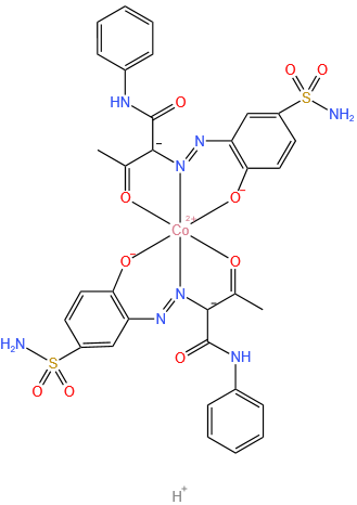 cobaltate(2-), bis[2-[[5-(aminosulfonyl)-2-hydroxyphenyl]azo]-3-oxo-n-phenylbut