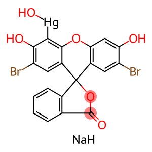 disodium2,7-dibrom-4-hydroxy-mercuri-fluorescein