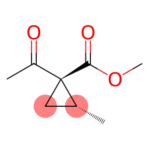 Cyclopropanecarboxylic acid, 1-acetyl-2-methyl-, methyl ester, trans- (9CI)